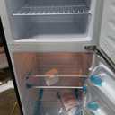 Frigidaire, 2 Door Apartment Size Refrigerator with Freezer, 7.5 cu ft, Adjustable Spill-Proof Shelves, Crisper Bins, Platinum Silver, Garage Ready