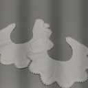 Bamery Baby Bandana Bibs White Cotton Drool Bibs for Drooling and Teething Absorbent for Boy Girl