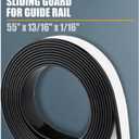POWERTEC Track Saw Guide Rail Slide Strip, 55" Sliding Guard for Makita, Festool, Milwaukee, POWERTEC Guide Rails, 1PK (71911)