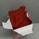 RFAQK 18 Inches Large Christmas Stockings- 4Pcs Burgundy Red, Ivory White- Stretchable Knitted Xmas Stockings with 50Pcs Personalizeable Gift Tags for Family Holiday Christmas Dcor (2red 2white)