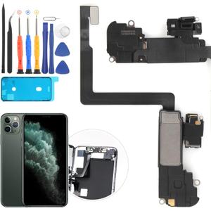 YWLRONG Earpiece Speaker for iPhone 11 Pro Max Ear Speaker Replacement with Light Proximity Sensor Flex Cable Assembly with Repair Tools
