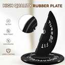 BalanceFrom Color Coded 2-Inch Olympic Bumper Plate Weight Plate with Steel Hub, Pair or Set