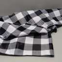 MIULEE Buffalo Plaid Curtains for Farmhouse Bedroom, Blackout Window Drapes with Grommets for Living Room Darkening Light Blocking and Thermal Insulated Set of 2 Panels, W 52" x L 90" Black and White