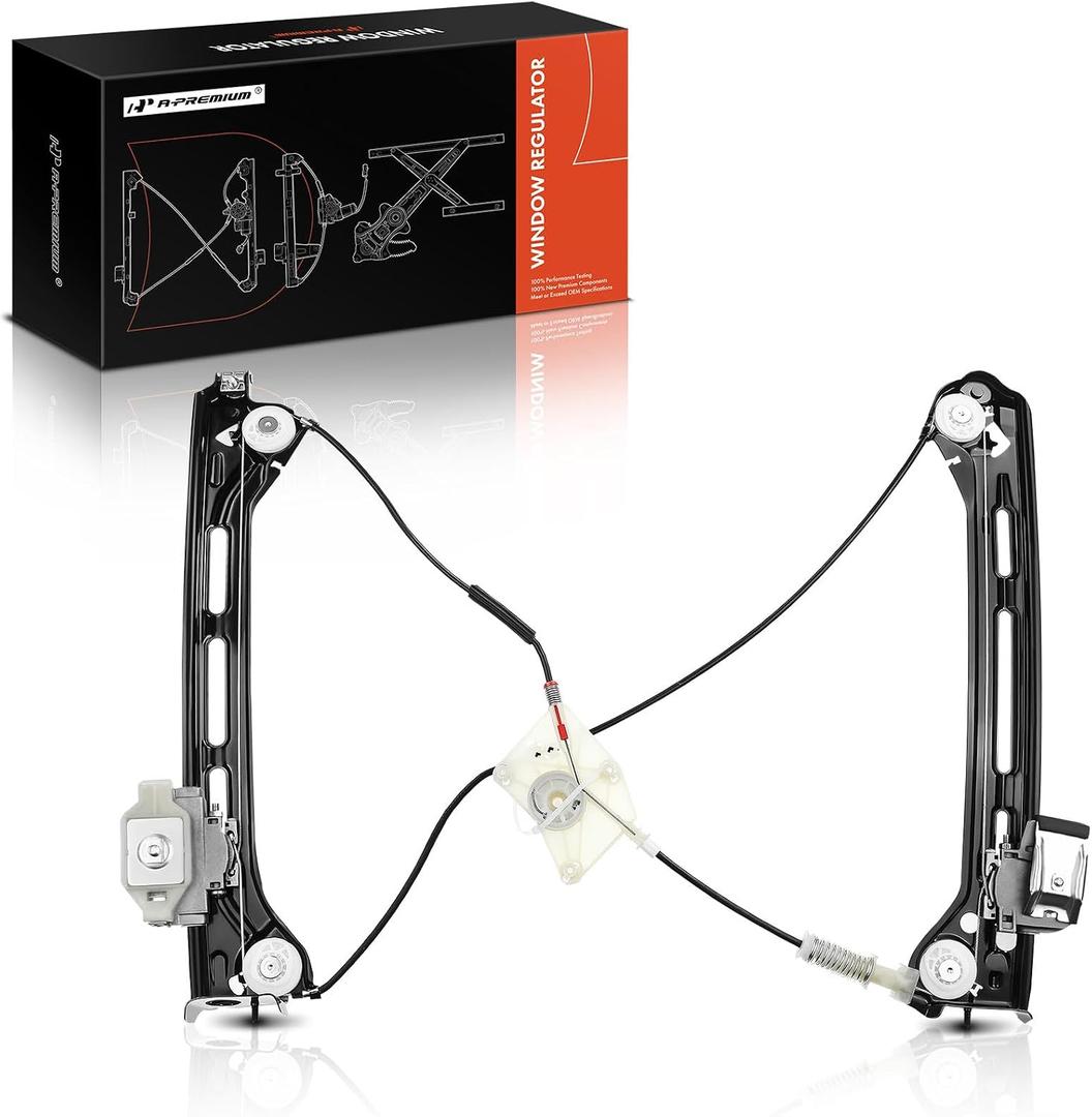 A-Premium Power Window Regulator Without Motor Front Passenger Side Compatible with Volkswagen Beetle 2013-2015, Fit Convertible Only, not Hatchback