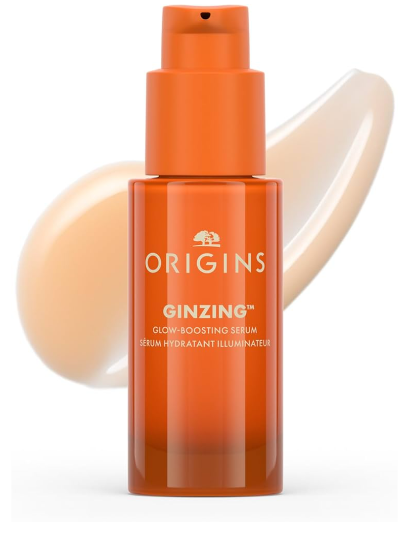 Origins GinZing Glow-Boosting Vitamin C Serum with Caffeine & Ginseng | Smoother Skin & Less Visible Pores, 1 Fl Oz