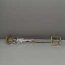 2 Pcs Paint Mixer for Drill 5 Gallon Buckets Paddle Mixer Stirrer Attachment Rustproof Zinc Plated Steel Stirring Sticks for Resin Concrete, and More(Gold,Square Handle)