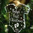 Jesuspirit Baby Expecting Ornament 2025 - Gifts for Expecting Parents, Expecting Parents to Be Unique Gifts 2025 - Glass Christmas Ornament (Baby's First Christmas 2025)