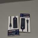 2Pack Small Power Strip Black Outlet - 1FT Heavy Duty Power Extension Cord, Mini Size Portable 3 Outlet Power Strip for Office,Computer,Home Accessories,Travel,ETL Listed (13a/125v/60hz/1625w)