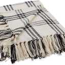 DII Braided Striped Decorative Throw Blanket, 50x60,