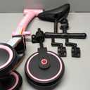 besrey 5 in 1 Toddler Bike for 1 Year to 4 Years Old Kids, Toddler Tricycle Kids Trikes Tricycle, Toys for Boy & Girl, Balance Training, Removable Pedals (Pink)