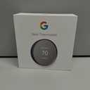Google Nest Thermostat - Smart Thermostat for Home - Programmable Wifi Thermostat - Charcoal
