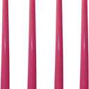 10 inch Gradient Taper Candles,Set of 4 Tapered Candle, Tall Candlesticks,Conical Stick Candles,Smokeless,Home Dinner, Party, Wedding, Halloween, Christmas (Rose red, 10inch)