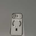 for iPhone 17 Pro Case with 1x Screen Protector, [Compatible with MagSafe] [Integrated Camera Protection], Non Yellowing Slim Cute Women Girly Magnetic Cover for iPhone 17 Pro 6.3", Silver