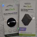 Cell Candy Fast Charge Dual Port Wall Charger and Cell Candy Phone Grip with for Smartphones