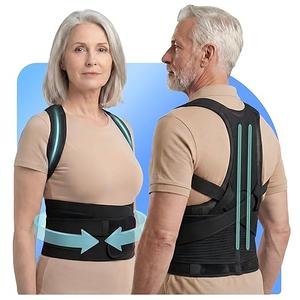 New for 2026 – Posture Corrector for Seniors Women & Men, Advanced Full Back Brace Support for Upper & Lower Back, Spine & Neck Alignment, Reinforced Wide Dual-Layer Waist Support Belt with Shoulder Straightener and Back-Opening Support, Breathable for Daily Wear, Walking & Long Sitting, Medium