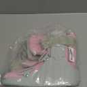 Walking Boot for Broken Foot, Air Cam Walker Boot for Foot Injury Adjustable Fracture Support for Sprained Ankle, Grey Shell with Soft Pink Lining for Women Large