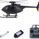 Plastic 1/28 Rc Era Remote Control Helicopter C189 Dual Brushless Motors Metal Servo Aileronless Design Model Toy Gift for Adult(Black)