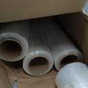 PackageZoom 4 Rolls Clear Stretch Wrap Film 18 x 1500 feet Plastic Wrap for Moving, Packing, Shipping & Storage Heavy Duty Industrial Cling Film for Boxes and Furniture