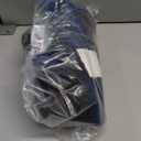 LuxUrux Bath Mat-Extra-Soft Plush Bath Shower Bathroom Rug, 1'' Chenille Microfiber Material, Super Absorbent Shaggy Bath Rug. Machine Wash & Dry (20 x 20, Blue)