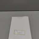 UNIQOOO 50-Pack Champagne Gold Bow Place Cards for Wedding Table Settings, Elegant Paper Name Tags for Seating Arrangement, Party Dinners, Bridal Showers, & Formal Events, 4x1.5-Inch Pre-Cut Tags