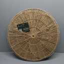 CHI AN HOME Wicker 23 Inch Jute Wall Decor Baskets, Set of 6 Extra Large Woven Jute Wall Plates, 23",21",15",13",12,10", Decorative Baskets for Wall Arts, Wall Hanging for Bedroom, Living Room, Office