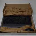 Wireless Keyboard and Mouse Combo - Full-Sized Ergonomic Keyboard with Wrist Rest, Phone Holder, Sleep Mode, Silent 2.4GHz Cordless Keyboard Mouse Combo for Computer, Laptop, PC, Mac, Windows -Trueque (Pack of 1, Black)