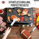 Baderke 3 Pcs Christmas Football Grilling Gifts Set for Men Dad Grill BBQ Accessories Large Heavy Duty Stainless Steel Grill Utensil Spatula Tong with Bag for Football Lover Birthday Gift