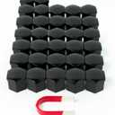for Hummer EV SUV and Pickup Lug Nut Covers - 32 Glossy Black Wheel Nut Caps