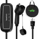 Portable EV Charger Level 1, 15Amp 110V, Electric Vehicle Charger with 21Ft Extension Cord,NEMA 5-15P for Plug-in Home EV Charging Station,Compatible with SAE J1772 EVs(Tesla Need Adapter)