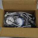 10Pcs Dual Revolution 2" Inch Round Led Marker Lights 9 LED Amber/White, Amber Side Marker Clearance Lights to White Auxiliary Lights Sealed for Trailer Truck, Clear Lens, IP67 Waterproof