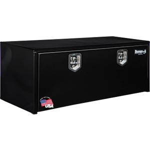 Buyers Products 1702310 Black Steel Underbody Truck Box with T-Handle Latch, 18 x 18 x 48 Inch, Contractor Toolbox With Durable Lock, Job Tool Chest For Storage And Organization