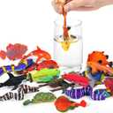 12 Pack Color Changing Sea Animal Toys,Change Color Ocean Animals Figures,Mold Free Bath Toys for Toddlers Kids,Water Table Toys,Rubber Floating Fish Toys for Themed Party Supplies,Goodie Bags Fillers