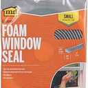 M-D Building Products 02055 3/16 in. x 3/8 in. x 17 ft. Gray Economy Foam Window Seal for Small Gaps