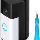 Video Doorbell Camera Mount Compatible with Battery Doorbell Pro, Adjustable 30 to 55 Degree Doorbell Angle Wedge Bracket for Renter, Apartments, Home, with Screwdriver Replacement