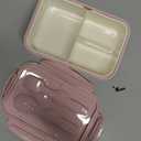 LOVINA Bento Boxes for Adults - 1100 ML Bento Lunch Box For Kids Childrens With Spoon & Fork - Durable for On-the-Go Meal, BPA-Free and Food-Safe Materials (Pink)