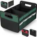 Car Trunk Organizer, Car Storage Organizer, Collapsible Multi Compartment for Car, Suv, Sedan, Truck, 100L, Extra Larger (Green, 50L) (Medium)