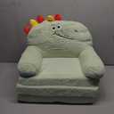 Toddler Chair Toddler Couch: 2-in-1 Kids Chairs Comfy Kids Sofa Fold Out for Girls and Boys 1-3 Years Old, Green Dinosaur