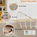 Office Chair Mat for Carpet, 45" x 53" Clear Desk Chair Mat with Lip, Heavy Duty Plastic Floor Protector for Low Pile Carpet, Smooth Easy Glide Under Desk for Office or Home