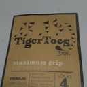 DOK TigerToes Premium Non-Slip Dog Socks for Hardwood Floors - Extra-Thick Grip That Works Even When Twisted - Prevents Licking, Slipping, and Great for Dog Paw Protection - Size Large (Classic Grey)