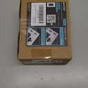 [4 Pack] BESTTEN 2 Gang Screwless Decorator Wall Plate, Mid-Size H4.88" x W4.93", USWP6 Gloss Snow White, Faceplate Cover for Decorative Receptacle Outlet & Switch