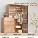 Hershii Closet Tension Shelf & Rod Expandable, Adjustable Storage Rack Metal Organizer DIY Divider Separator for Cabinet Wardrobe Cupboard Kitchen Bathroom