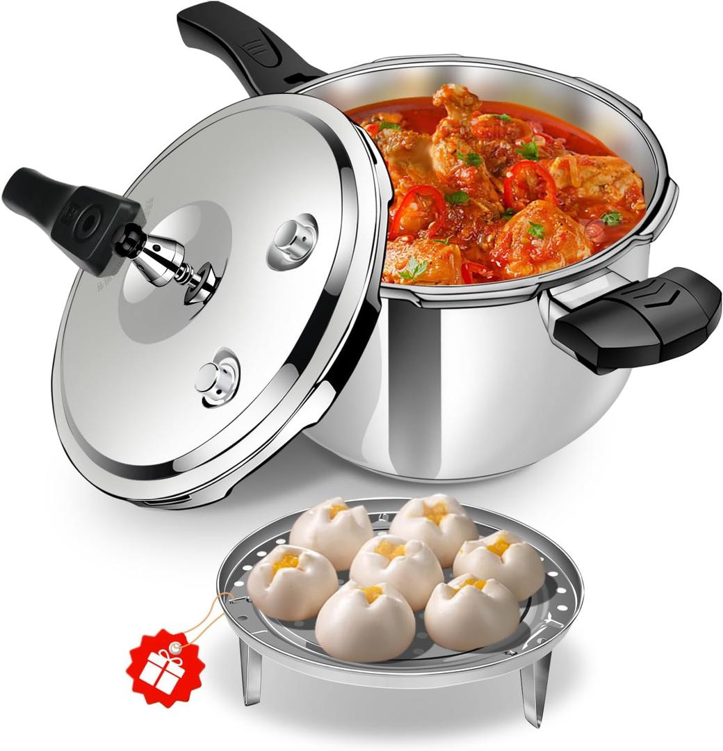 8.46QT Stainless Steel Pressure Cooker Canner, Large Capacity, Heavy Duty, Fast Cooking, Safe Locking Lid, For All Stovetops,olla de presion,para cocinar,instant pot