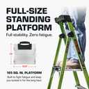 Little Giant MightyLite 5 ft Fiberglass Stepladder, Ground Cue, 15405-001