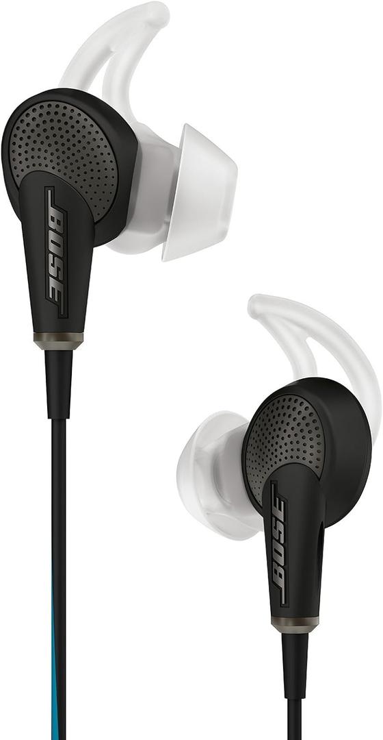 Bose QuietComfort 20 Acoustic Noise Cancelling Headphones, Compatible with Apple Devices, Black