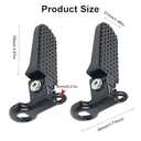 Reicyfang 1 Pair of Bike Foot Pegs, Aluminium Alloy Non-Slip Bike Rear Pedals,Mini Folding Bicycle Foot Pegs for Mountain, City, E-Bikes & Folding Bicycles