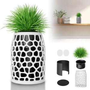 Upgrade Camera Disguise Vase Compatible with Ring Indoor 2nd Gen Camera, Includes Fake Plant