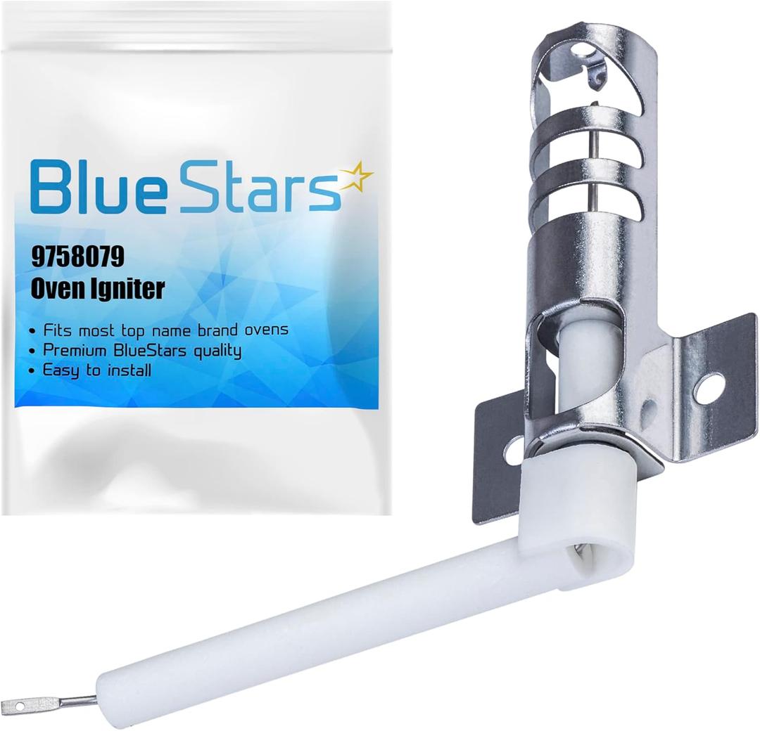9758079 WP9758079 Bake Oven Spark Igniter UPGRADED by BlueStars  Compatible with Whirlpool Kenmore Maytag Oven Ranges  Replaces PS11747217 AP6013984 WP9758079 WP9758079VP