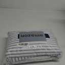 Extra Deep Cal King Sheet Set - 6 Piece Breathable & Cooling Sheets - Hotel Luxury Bedding Set w/18-24 Inch Extra Deep Pockets - Easy Fit, Soft, Wrinkle Free and Comfy - Blue Stripes, Cal King Size