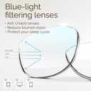 miyya 1.0 Stylish Reading Glasses for Women, Cheaters Eyeglasses, Oversized Blue Light Readers, Fashion Eye Glasses