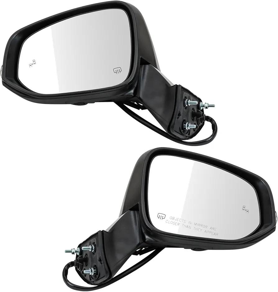 TRQ Mirror Set Compatible with 2020-2021 Toyota Highlander